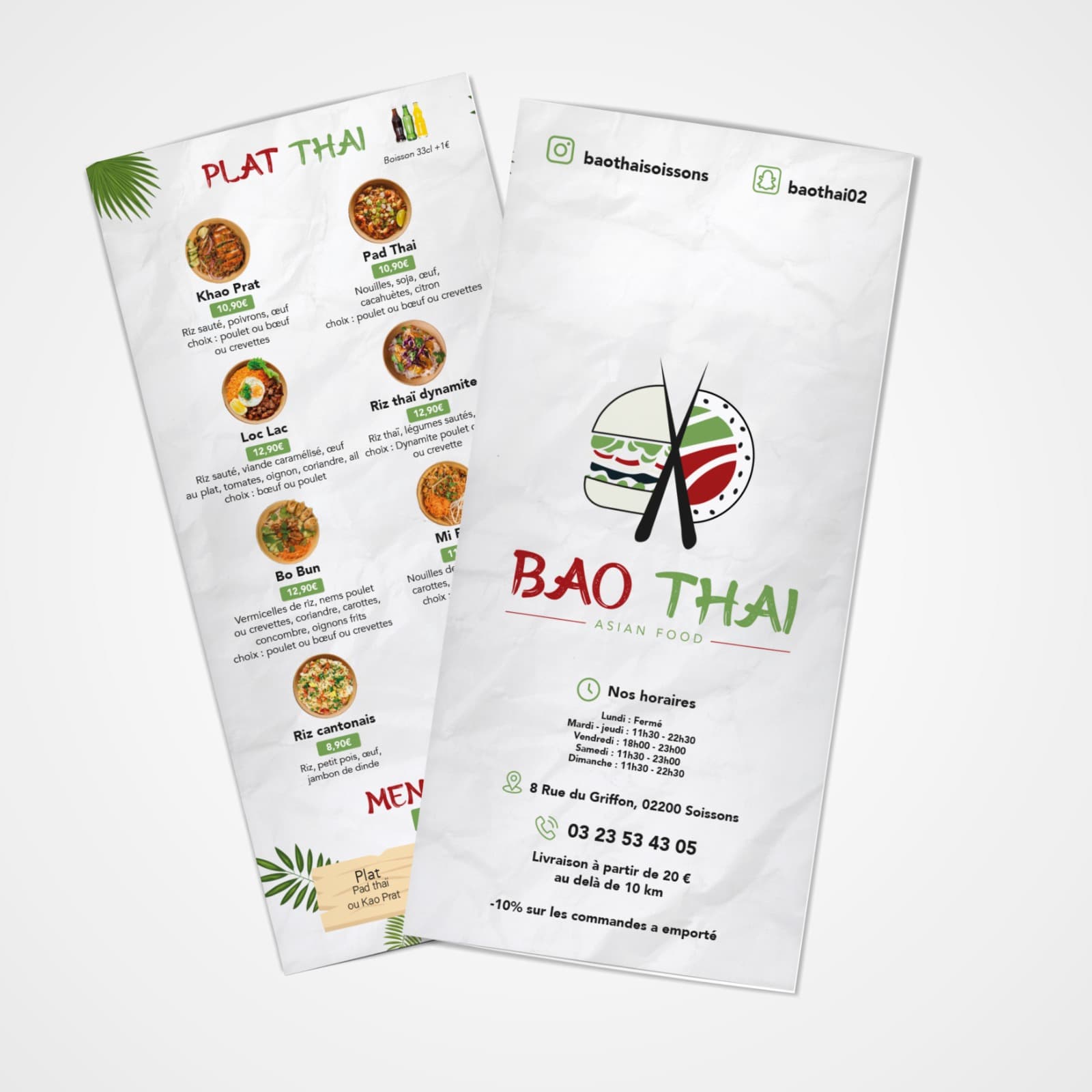 Logo et informations de contact